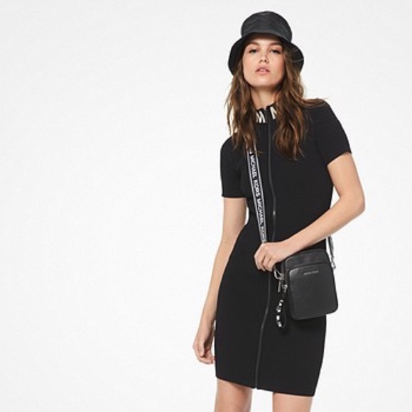 MICHAEL Michael Kors Dresses & Skirts - Michael Kors-Ribbed Stretch Viscose ZIPFront Dress